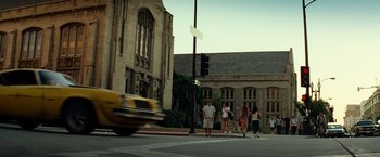 Movie still from “Transformers” (2007), directed by Michael Bay – Extreme Wide shot, Low angle