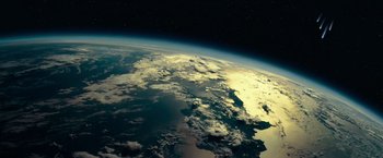 Movie still from “Transformers” (2007), directed by Michael Bay – Extreme Wide shot, Overhead angle