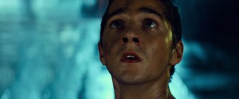 Movie still from “Transformers” (2007), directed by Michael Bay – Close Up shot, Low angle