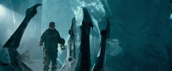 Movie still from “Transformers” (2007), directed by Michael Bay – Wide shot, Low angle