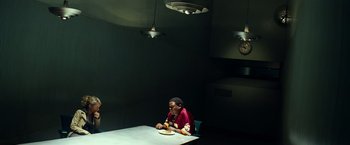 Movie still from “Transformers” (2007), directed by Michael Bay – Wide shot, Low angle