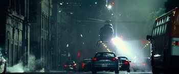 Movie still from “Transformers” (2007), directed by Michael Bay – Extreme Wide shot, Low angle