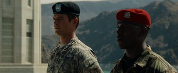 Movie still from “Transformers” (2007), directed by Michael Bay – Close Up shot, Low angle