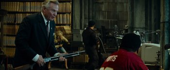 Movie still from “Transformers” (2007), directed by Michael Bay – Medium shot, Over the shoulder angle