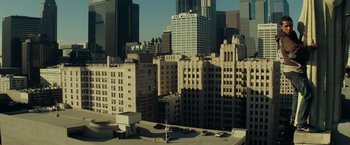 Movie still from “Transformers” (2007), directed by Michael Bay – Extreme Wide shot, High angle