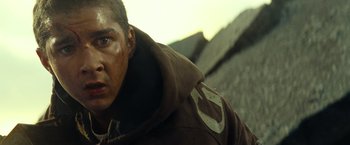 Movie still from “Transformers” (2007), directed by Michael Bay – Close Up shot, Low angle