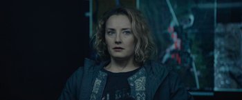 Movie still from “Troll” (2022), directed by Roar Uthaug – A person wearing a jacket; Close Up shot, Low angle