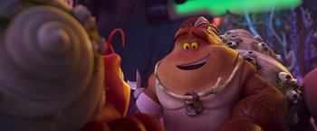 Movie still from “Under the Boardwalk” (2023), directed by David Soren – A character from the movie zootropolis; Medium shot, Low angle