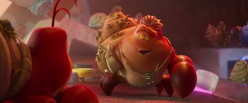 Movie still from “Under the Boardwalk” (2023), directed by David Soren – An image of an animated character from the movie inside out; Medium shot, Low angle