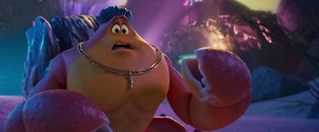 Movie still from “Under the Boardwalk” (2023), directed by David Soren – A character from the movie zootopia; Close Up shot, Low angle