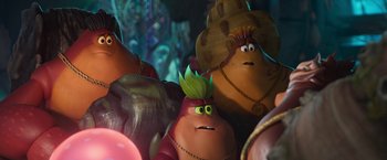 Movie still from “Under the Boardwalk” (2023), directed by David Soren – A character from the movie inside out; Close Up shot, High angle