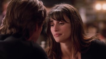 Movie still from “Vanilla Sky” (2001), directed by Cameron Crowe – A young woman looking at a young man in front of a mirror; Close Up shot, Over the shoulder angle