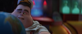 Movie still from “WALL·E” (2008), directed by Andrew Stanton – A cartoon character's face; Close Up shot, Over the shoulder angle