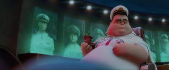 Movie still from “WALL·E” (2008), directed by Andrew Stanton – An image of an animated character holding a plant; Medium shot, Low angle