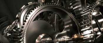 Movie still from “Warrior” (2011), directed by Gavin O'Connor – View of the inside of an engine; Extreme Close Up shot, Overhead angle