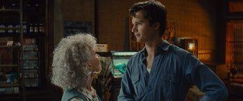 Movie still from “West Side Story” (2021), directed by Steven Spielberg – A man and a woman standing next to each other in a room; Close Up shot, Over the shoulder angle
