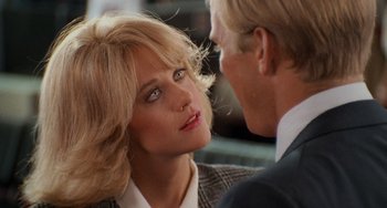 Movie still from “When Harry Met Sally...” (1989), directed by Rob Reiner – A man and a woman talking to one another; Close Up shot, Over the shoulder angle