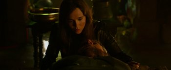 Movie still from “X-Men: Days of Future Past” (2014), directed by Bryan Singer – Close Up shot, Over the shoulder angle