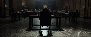 Movie still from “X-Men: Days of Future Past” (2014), directed by Bryan Singer – Wide shot, High angle