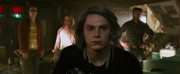 Movie still from “X-Men: Days of Future Past” (2014), directed by Bryan Singer – Close Up shot, Low angle