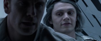 Movie still from “X-Men: Days of Future Past” (2014), directed by Bryan Singer – Close Up shot, Over the shoulder angle