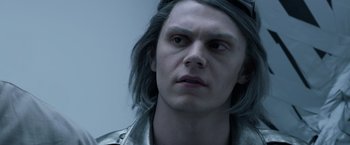 Movie still from “X-Men: Days of Future Past” (2014), directed by Bryan Singer – Close Up shot, Over the shoulder angle