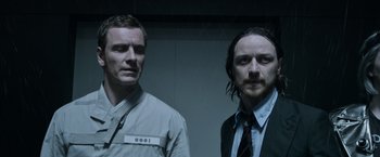 Movie still from “X-Men: Days of Future Past” (2014), directed by Bryan Singer – Close Up shot, Low angle