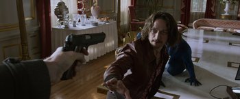 Movie still from “X-Men: Days of Future Past” (2014), directed by Bryan Singer – Medium shot, Over the shoulder angle