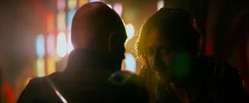 Movie still from “X-Men: Days of Future Past” (2014), directed by Bryan Singer – Close Up shot, Over the shoulder angle