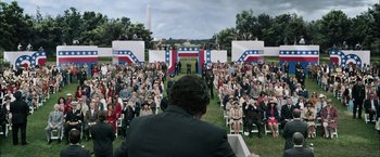 Movie still from “X-Men: Days of Future Past” (2014), directed by Bryan Singer – Wide shot, High angle