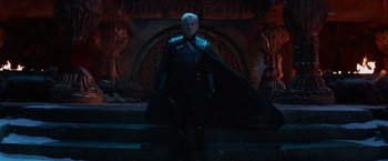 Movie still from “X-Men: Days of Future Past” (2014), directed by Bryan Singer – Medium shot, Low angle