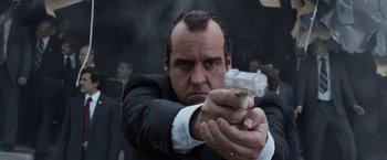 Movie still from “X-Men: Days of Future Past” (2014), directed by Bryan Singer – Close Up shot, Low angle