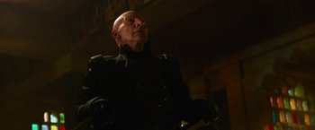 Movie still from “X-Men: Days of Future Past” (2014), directed by Bryan Singer – Medium shot, Low angle