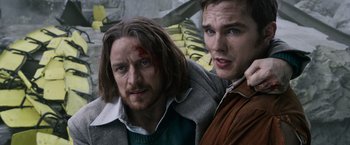 Movie still from “X-Men: Days of Future Past” (2014), directed by Bryan Singer – Close Up shot, Low angle