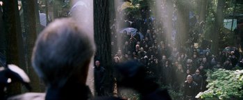 Movie still from “X-Men: The Last Stand” (2006), directed by Brett Ratner – Wide shot, High angle