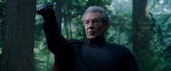 Movie still from “X-Men: The Last Stand” (2006), directed by Brett Ratner – Close Up shot, Low angle