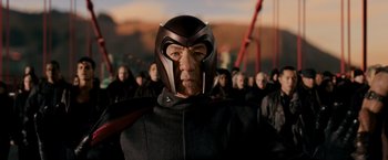 Movie still from “X-Men: The Last Stand” (2006), directed by Brett Ratner – Close Up shot, Low angle