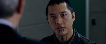 Movie still from “X-Men: The Last Stand” (2006), directed by Brett Ratner – Close Up shot, Over the shoulder angle