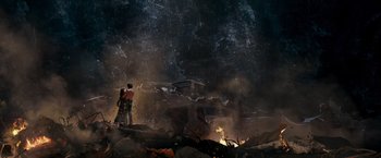 Movie still from “X-Men: The Last Stand” (2006), directed by Brett Ratner – Extreme Wide shot, Low angle