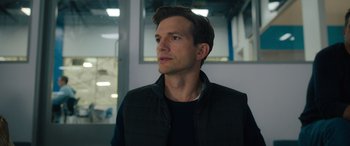 Movie still from “Your Place or Mine” (2023), directed by Aline Brosh McKenna – A person wearing a jacket; Close Up shot, Low angle