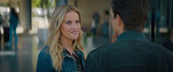 Movie still from “Your Place or Mine” (2023), directed by Aline Brosh McKenna – A person talking to another person; Close Up shot, Over the shoulder angle