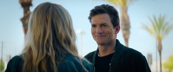 Movie still from “Your Place or Mine” (2023), directed by Aline Brosh McKenna – A person talking to another person; Close Up shot, Over the shoulder angle