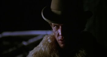 Movie still from “Butch and Sundance: The Early Days” (1979), directed by Richard Lester – A person wearing a hat; Close Up shot, Low angle