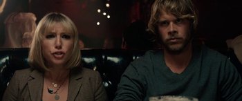 Movie still from “Celeste & Jesse Forever” (2012), directed by Lee Toland Krieger – A man and a woman sitting next to each other; Close Up shot, Over the shoulder angle