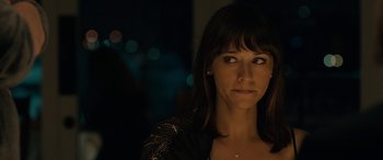 Movie still from “Celeste & Jesse Forever” (2012), directed by Lee Toland Krieger – A person wearing a black shirt; Close Up shot, Over the shoulder angle