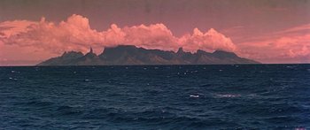 Movie still from “Hawaii” (1966), directed by George Roy Hill – A large body of water near a body of water; Extreme Wide shot, High angle