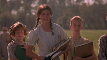 Movie still from “Wild Hearts Can't Be Broken” (1991), directed by Steve Miner – A group of young people standing next to each other; Medium shot, Low angle