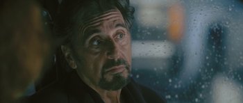 Movie still from “88 Minutes” (2007), directed by Jon Avnet – A person looking out a window; Close Up shot, Over the shoulder angle