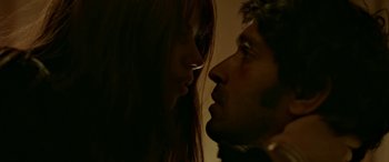 Movie still from “A Death in the Gunj” (2016), directed by Konkona Sen Sharma – Two people looking at each other; Close Up shot, Low angle