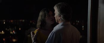 Movie still from “A Fantastic Woman” (2017), directed by Sebastián Lelio – A man and a woman kissing in the dark; Close Up shot, Over the shoulder angle